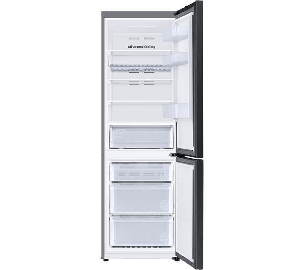 SAMSUNG Bespoke Bottom-Mount Refrigerator, 344L, Glass Beige (H: 185 x W:60 x D:65)