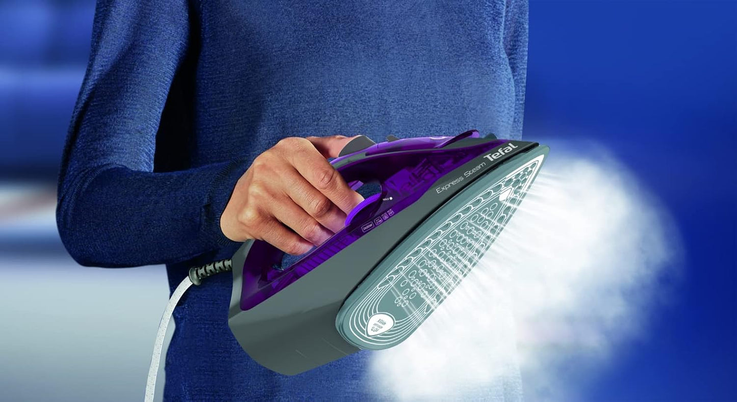 TEFAL EXPRESS STEAM IRON - 2600W CERAMIC SOLEPLATE FV2843