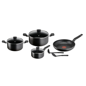 Tefal - Dark Stone 9 pc set stewpots