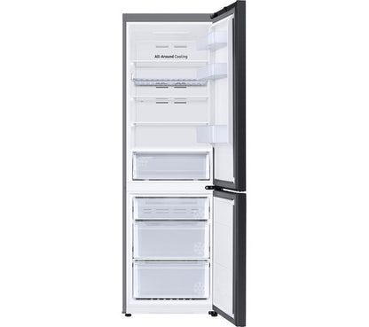 SAMSUNG Bespoke Bottom-Mount Refrigerator, 344L, Glass Beige (H: 185 x W:60 x D:65)