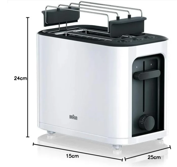 BRAUN White Toaster HT3010