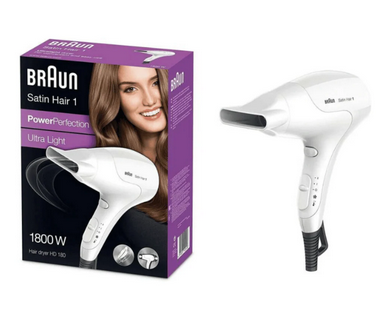 Braun Satin Hair 1 PowerPerfection dryer HD 180, 1800W White