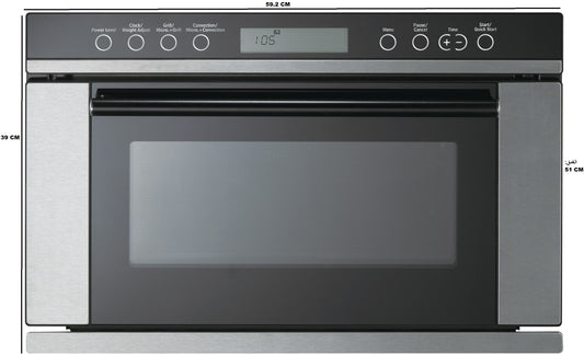 Queen Chef Built In Microwave Oven + Grill + Convection