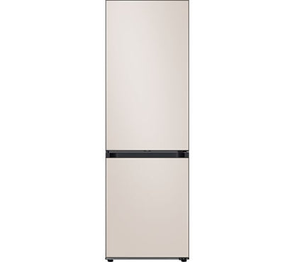 SAMSUNG Bespoke Bottom-Mount Refrigerator, 344L, Glass Beige (H: 185 x W:60 x D:65)