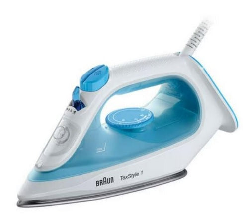 Braun TexStyle 1 Steam Iron 2000W Eco Mode SI 1050 Blue/white