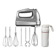 KitchenAid 9 Speed Hand Mixer Empire Silver